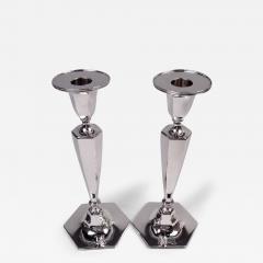  Tiffany Co Pair of Tiffany Modern Georgian Sterling Silver Candlesticks - 3985664