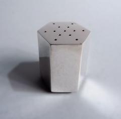  Tiffany Co Pair of Tiffany Retro Deco Sterling Silver Salt Pepper Shakers - 4353266