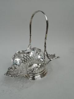  Tiffany Co Pretty Antique Tiffany American Edwardian Sterling Silver Basket - 3757418