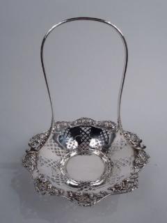  Tiffany Co Pretty Edwardian Sterling Silver Rosebud Basket by Tiffany - 3767182