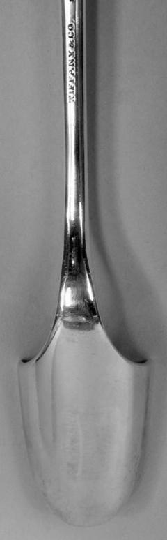  Tiffany Co Rare Tiffany Sterling Silver Cheese Scoop in Olive Pattern - 3798521