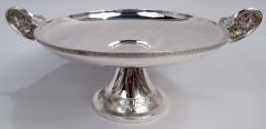  Tiffany Co Rare Tiffany Sterling Silver Footed Bowl in Historic Japanese Pattern - 4342482
