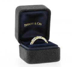  Tiffany Co Schlumberger 16 Stone Diamond Platinum and Gold X Ring Size 5 75 - 3897886