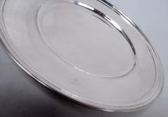  Tiffany Co Set of 10 Tiffany Modern Sterling Silver Bread Butter Plates - 4337634