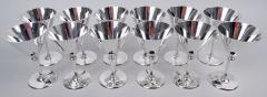  Tiffany Co Set of 12 Antique Tiffany Art Deco Sterling Silver Cocktail Cups - 4542865