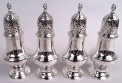  Tiffany Co Set of 4 Tiffany Georgian Classical Sterling Silver Pepper Shakers - 4059142