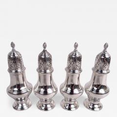  Tiffany Co Set of 4 Tiffany Georgian Classical Sterling Silver Pepper Shakers - 4062022