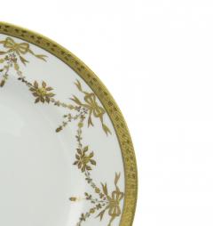  Tiffany Co Set of English Victorian Tiffany Porcelain Dinner Plates - 4666192