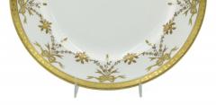  Tiffany Co Set of English Victorian Tiffany Porcelain Dinner Plates - 4666193