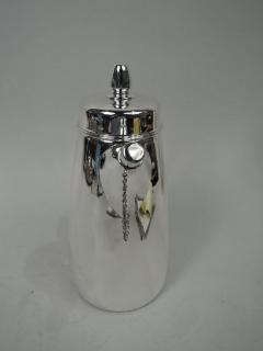  Tiffany Co Super Snazzy Tiffany American Art Deco Sterling Silver Cocktail Shaker - 3761880