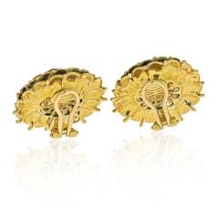  Tiffany Co TIFFANY 18K YELLOW GOLD VINTAGE FLOWER EARRINGS - 2029638