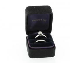  Tiffany Co TIFFANY CO 1 34 CARAT DIAMOND KNIFE EDGE ENGAGEMENT RING AND WEDDING BAND - 3451887