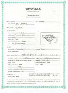  Tiffany Co TIFFANY CO 1 34 CARAT DIAMOND KNIFE EDGE ENGAGEMENT RING AND WEDDING BAND - 3451900