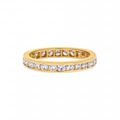  Tiffany Co TIFFANY CO 18K YELLOW GOLD 3MM ROUND DIAMOND 0 59CTS ETERNITY BAND - 2261062