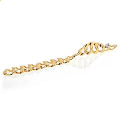  Tiffany Co TIFFANY CO 18K YELLOW GOLD HEART SHAPED CURB LINK VINTAGE BRACELET - 2520218