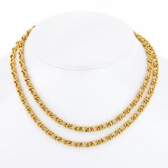  Tiffany Co TIFFANY CO 18K YELLOW GOLD LONG LINK CHAIN VINTAGE NECKLACE - 2259555