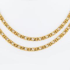  Tiffany Co TIFFANY CO 18K YELLOW GOLD LONG LINK CHAIN VINTAGE NECKLACE - 2259588