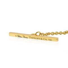  Tiffany Co TIFFANY CO 18K YELLOW GOLD PALOMA PICASSO ENAMEL STATION CHAIN NECKLACE - 1809468