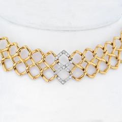  Tiffany Co TIFFANY CO 18K YELLOW GOLD PALOMA PICASSO OPENWORK CHOKER NECKLACE - 2473645