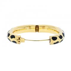  Tiffany Co TIFFANY CO 18K YG ANGELA CUMMINGS POSITIVE AND NEGATIVE BLACK INLAY BRACELET - 2483950