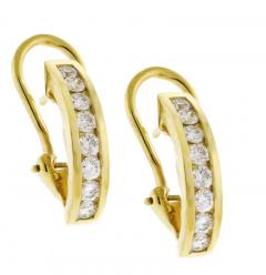  Tiffany Co TIFFANY CO 18KT GOLD HOOP EARRINGS - 3620762