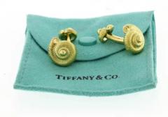  Tiffany Co TIFFANY CO 18KT GOLD SEASHELL CUFFLINKS - 3421260