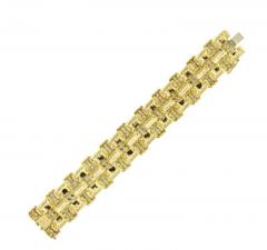  Tiffany Co TIFFANY CO 18KT YELLOW GOLD SAPPHIRE BRACELET - 3235136