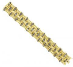  Tiffany Co TIFFANY CO 18KT YELLOW GOLD SAPPHIRE BRACELET - 3235137