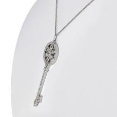  Tiffany Co TIFFANY CO DAISY PLATINUM DIAMOND KEY PENDANT - 1755585