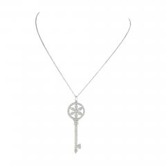 Tiffany & Co. Platinum Estate Key Pendant