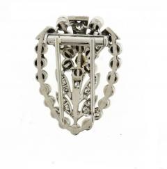  Tiffany Co TIFFANY CO DIAMOND AND PEARL PALLADIUM FLOWER BROOCH - 3020311