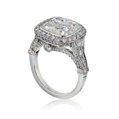  Tiffany Co TIFFANY CO LEGACY 5 CARAT CUSHION CUT DIAMOND E VS2 T CO CERTIFICATED RING - 1797266