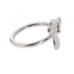  Tiffany Co TIFFANY CO PAPER FLOWER DIAMOND PLATINUM RING - 3227298