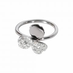  Tiffany Co TIFFANY CO PAPER FLOWER DIAMOND PLATINUM RING - 3229662