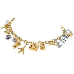 Tiffany & Co., Gold, Gem-Set and Diamond Charm Bracelet, Important Jewels, 2020