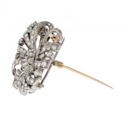  Tiffany Co TIFFANY CO PLATINUM 7 20CTTW DIAMOND DOUBLE CLIP BROOCH - 3226493