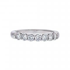  Tiffany Co TIFFANY CO PLATINUM SEVEN STONE WEDDING BAND - 2030196