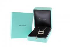  Tiffany Co TIFFANY CO S ATLAS X CLOSED CIRCLE PENDANT WITH PAVE DIAMONDS - 3114375