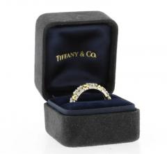  Tiffany Co TIFFANY CO SCHLUMBERGER 16 STONE DIAMOND PLATINUM AND GOLD X RING - 3620765