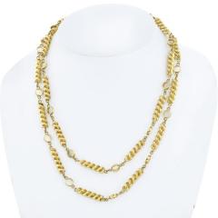  Tiffany Co TIFFANY CO SCHLUMBERGER 18K YELLOW GOLD STYLIZED 38 INCH CORK SCREW NECKLACE - 2281899