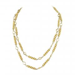  Tiffany Co TIFFANY CO SCHLUMBERGER 18K YELLOW GOLD STYLIZED 38 INCH CORK SCREW NECKLACE - 2283718