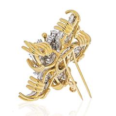  Tiffany Co TIFFANY CO SCHLUMBERGER PLATINUM 18K YELLOW GOLD STARFISH DIAMOND BROOCH - 1941080