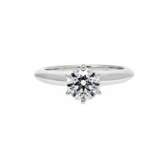  Tiffany Co TIFFANY CO SIX PRONG CLASSIC 0 91CT I VS2 SOLITAIRE ENGAGEMENT RING - 2557650