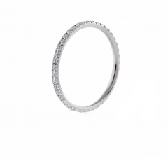  Tiffany Co TIFFANY CO SOLESTE FULL DIAMOND ETERNITY BAND RING - 2623264