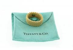  Tiffany Co TIFFANY SOMERSET MESH GOLD BAND RING - 2824332