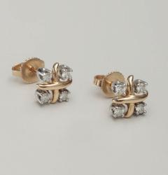  Tiffany Co Tiffany 18kt Platinum X earrings with Diamonds Jean Schlumberger - 3345893