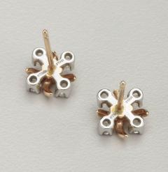  Tiffany Co Tiffany 18kt Platinum X earrings with Diamonds Jean Schlumberger - 3345894