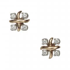  Tiffany Co Tiffany 18kt Platinum X earrings with Diamonds Jean Schlumberger - 3347813