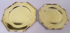 Tiffany Co Tiffany American Gilt Sterling Silver Plates in Bamboo Pattern - 4231952