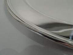  Tiffany Co Tiffany American Large and Modern Sterling Silver Oval Serving Tray - 3757796